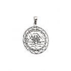 Sri Yantra silver pendant goa holy lakshmi 