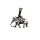 Elephant silver pendant power animal jewelry