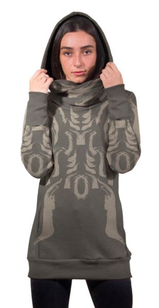 Plazmalab Women Long-Sweater Inkline Tribal Art