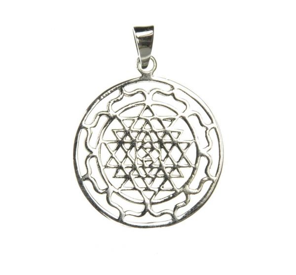 Sri Yantra silver pendant