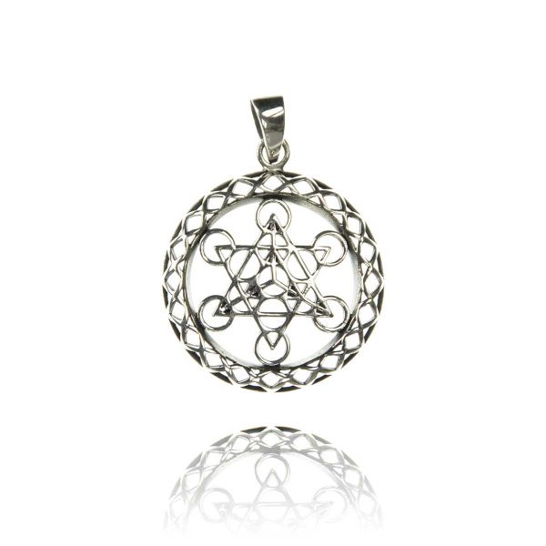 Metatrons Würfel sacred Silber Anhänger