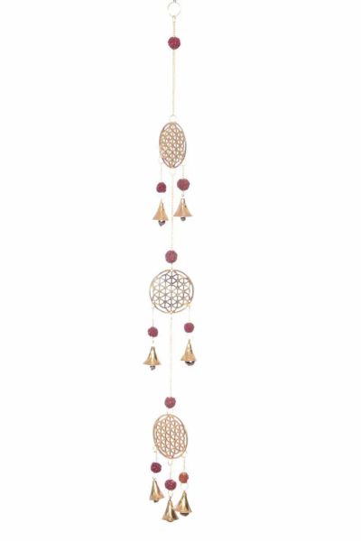 Blume-des-Lebens Mobile mit Rudraksha schöne Deko Zuhause