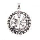 Vegvisir Silber Anhänger Nordisch Winkinger