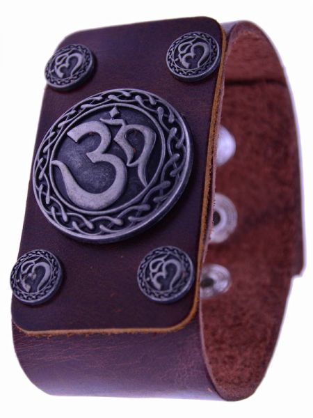 Om-Symbol, Lederarmband