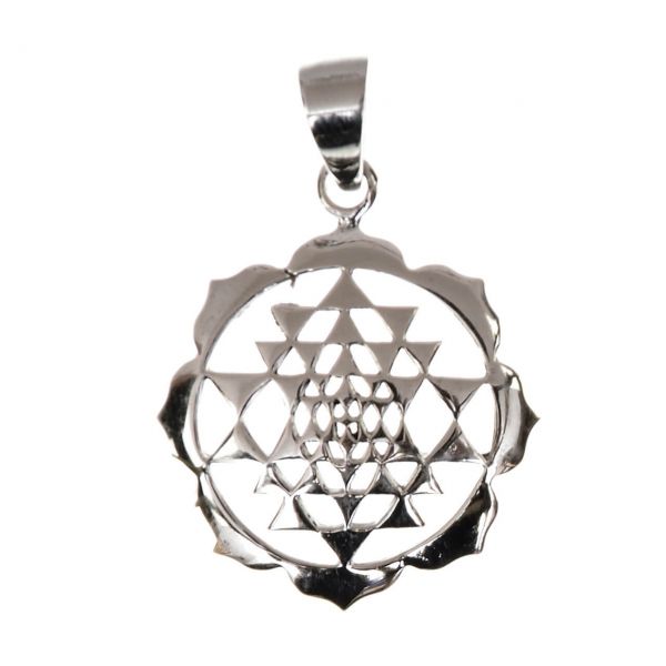 Sri Yantra Silberanhänger