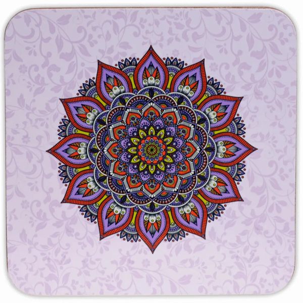 Mandala Lila Untersetzer Set
