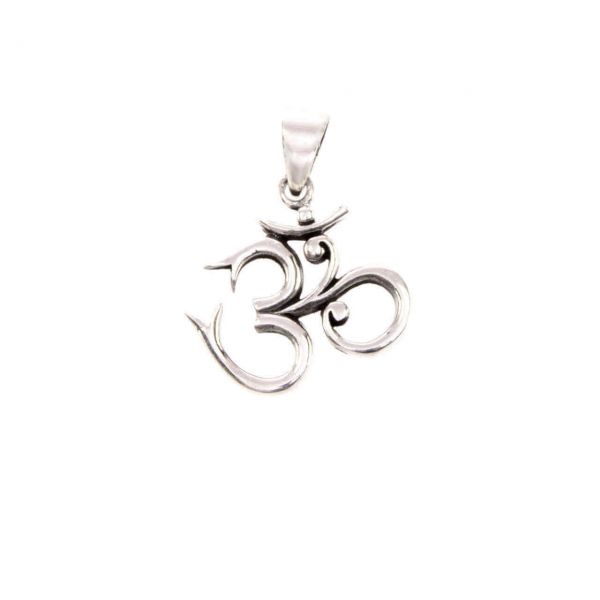 Om silver pendant clear design Goa jewelry