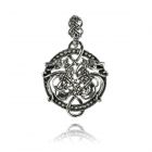 Dragon Viking pendant silver