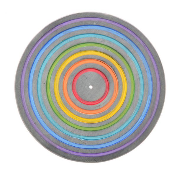 Runder Chakra-Linien Räucherhalter Speckstein