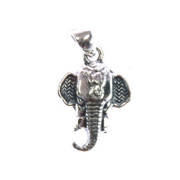 Elefant Silber Kettenanhänger