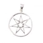 Seven Star Silver Pendant Celtic Alchemy