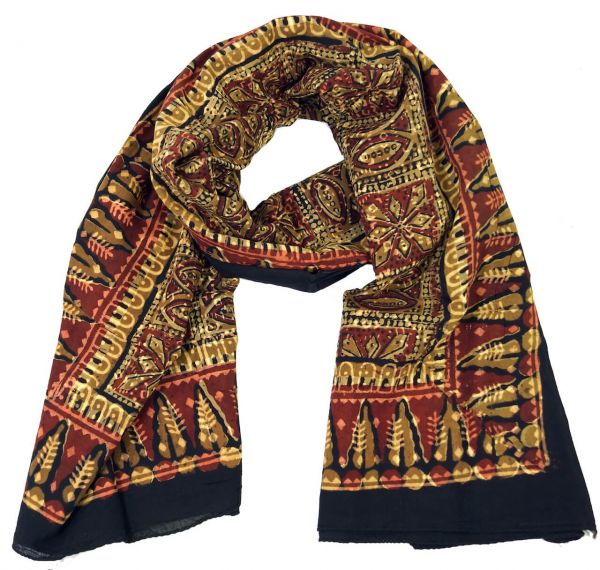 Sarong Baumwolle mit Blüten Motiv