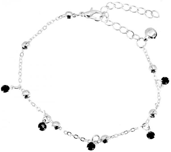 Glitzerstein Fußkettchen