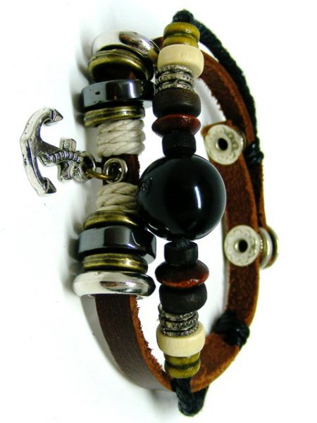 Anker, Hippie Lederarmband