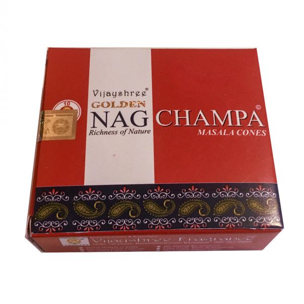 Golden Nag Champa Räucherkegel Vijashree