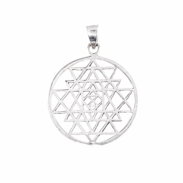 Sri Yantra Silberanhänger