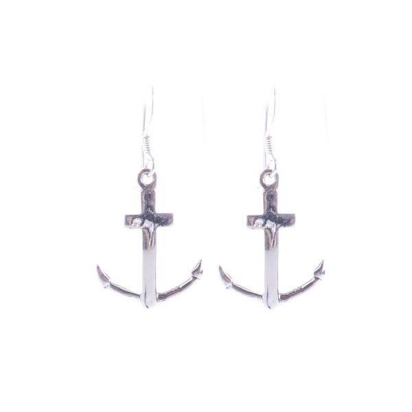 Anker klares Design Silberohrringe Maritim Schmuck