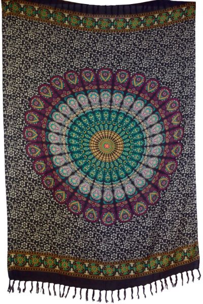 Sarong Mandala Pfauenrad