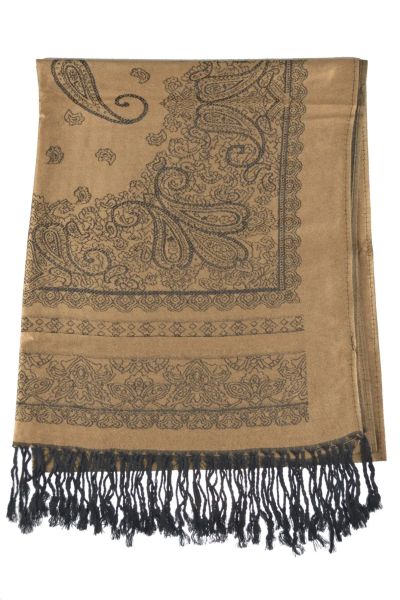 Zweifarbiger Paisley Schal