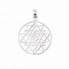 Sri Yantra silver pendant goa holy lakshmi 