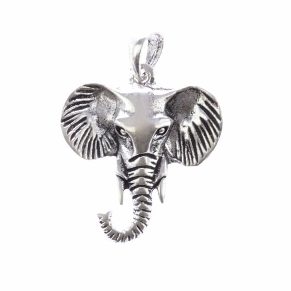 Elefant Silber Kettenanhänger