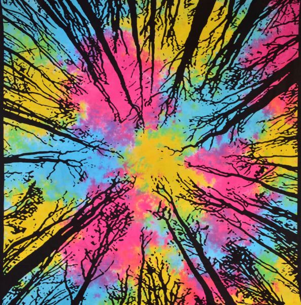 Psychedelic Wood wall cloth