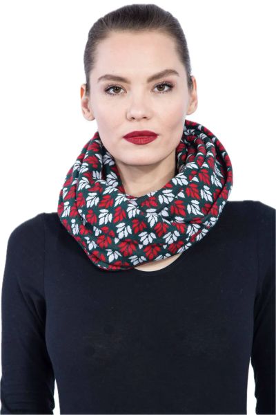 Chapati Design Loop Schal Jacquard