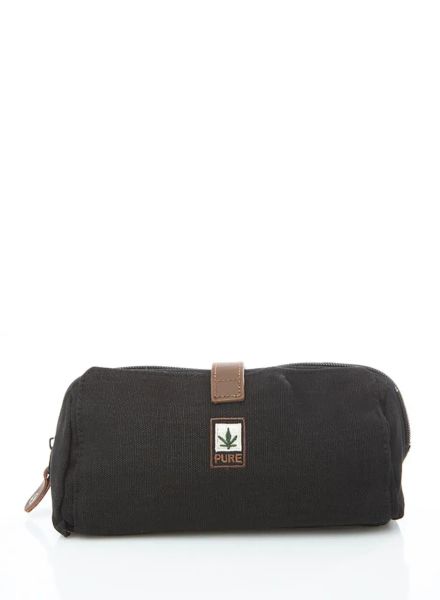 Pure Kosmetik- Stiftetasche schwarz Hanfzeichen
