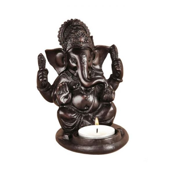 ganesha elefantengott indisch teelicht kerzenhalter