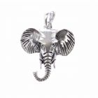 Elephant silver pendant power animal jewelry