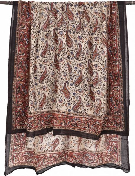 Sarong in Beige mit Paisley Muster