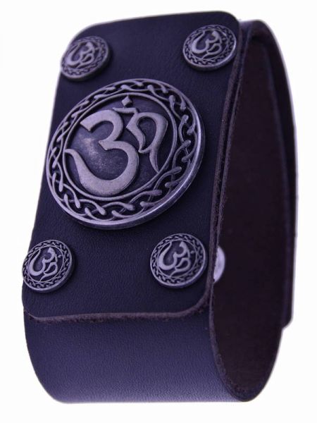 Om-Symbol, Lederarmband