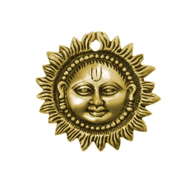 Messing Sonne Wandschmuck