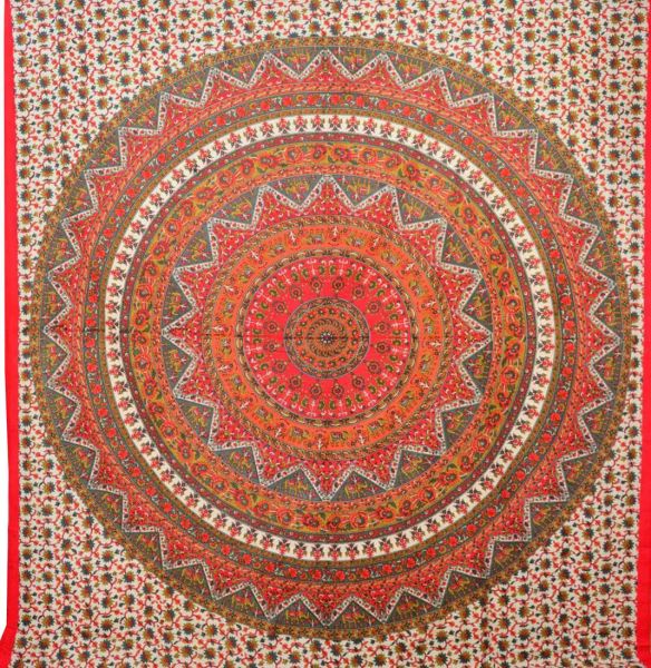 Elefanten Mandala Wandtuch