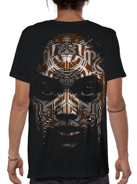 Plazmalab Tribalistas Männer T-Shirt tribales Gesicht