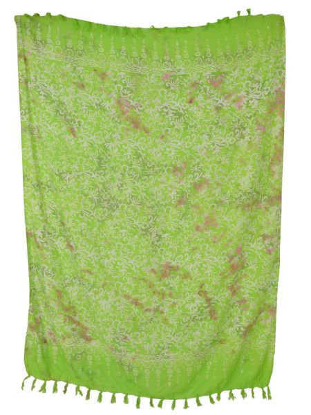 Sarong mit floralem Batikmotiv