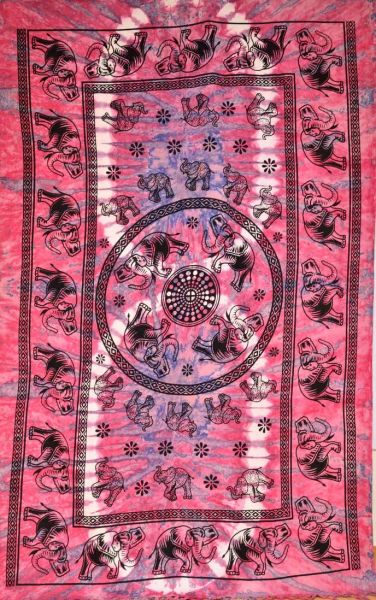 Mandala wall cloth elephants