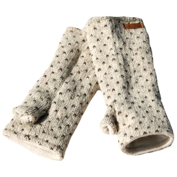 Strick Stulpen Wolle Fleece