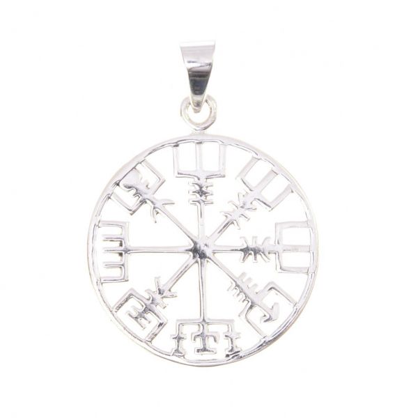 Vegvisir Silberanhänger