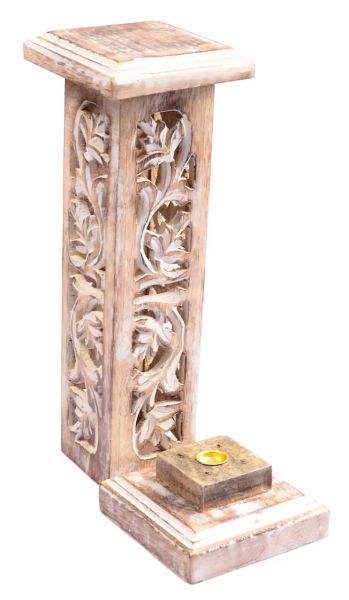 Räucherturm Mango Räucherstäbchenhalter Turm weiss