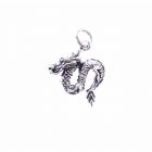 Dragon silver pendant fantasy real silver jewelry