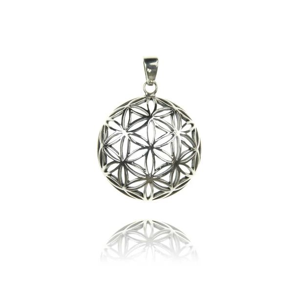 blume des lebens, lebensblume silber anhänger, Schmuck