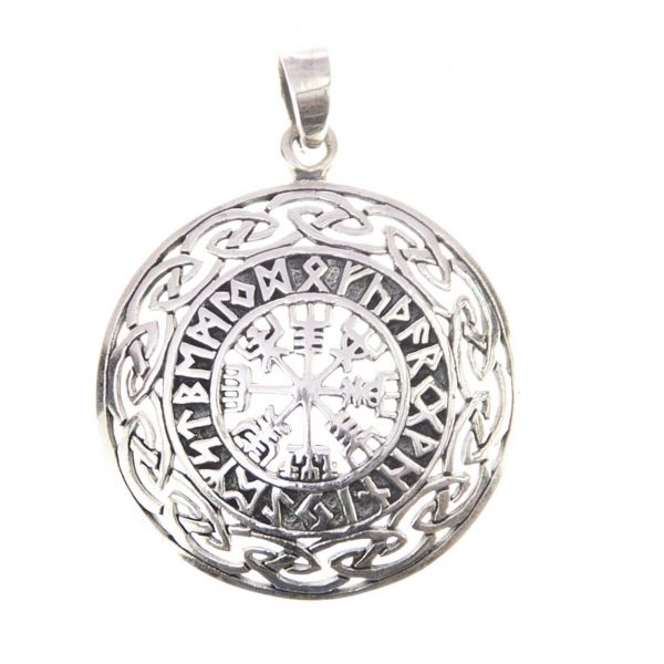 Vegvisir Silberanhänger