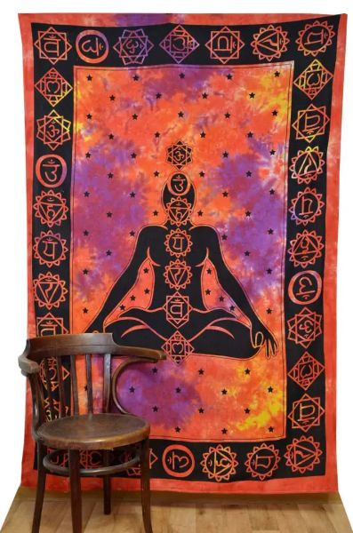 Chakra wall cloth meditation