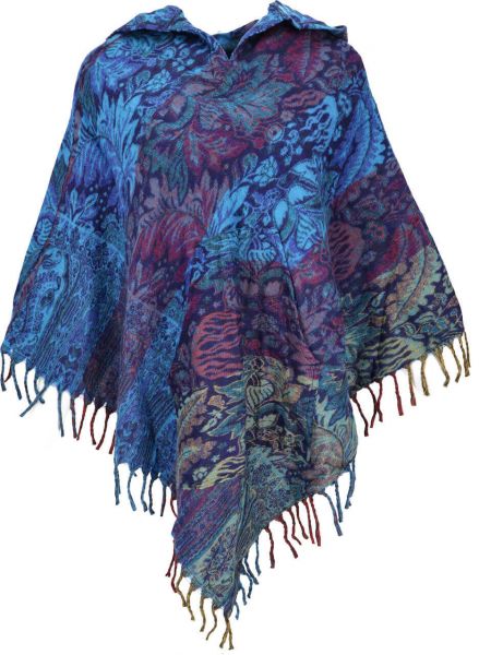 37272 Goa-Poncho spitze Zipfel-Kapuze 39998