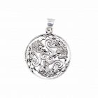 Celtic horse silver pendant