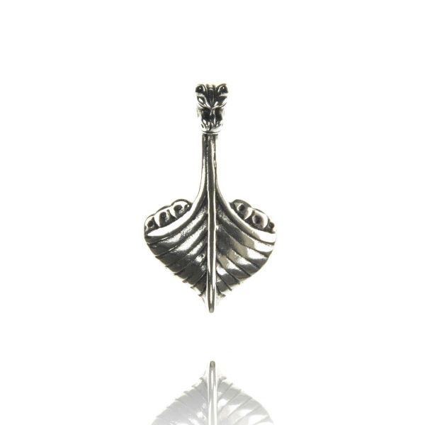 Viking jewelry ship dragon boat pendant silver