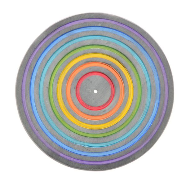Runder Chakra-Linien Räucherhalter Speckstein