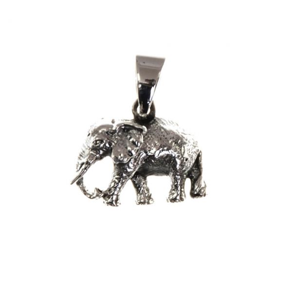 Elefant Silber Kettenanhänger
