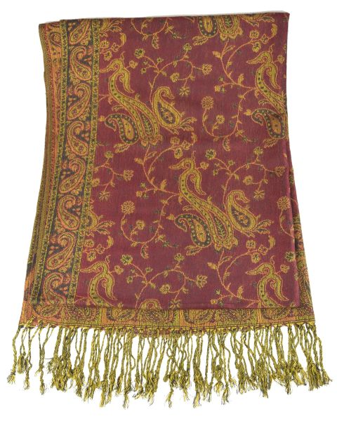 Leichter Akashi Schal Paisleymuster